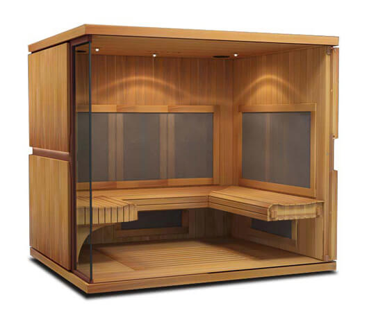 mPulse infared sauna empower sauna interior