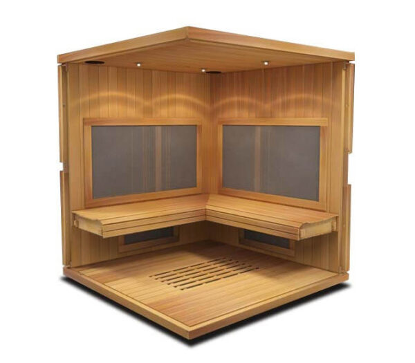mPulse dISCOVER sauna cedar interior